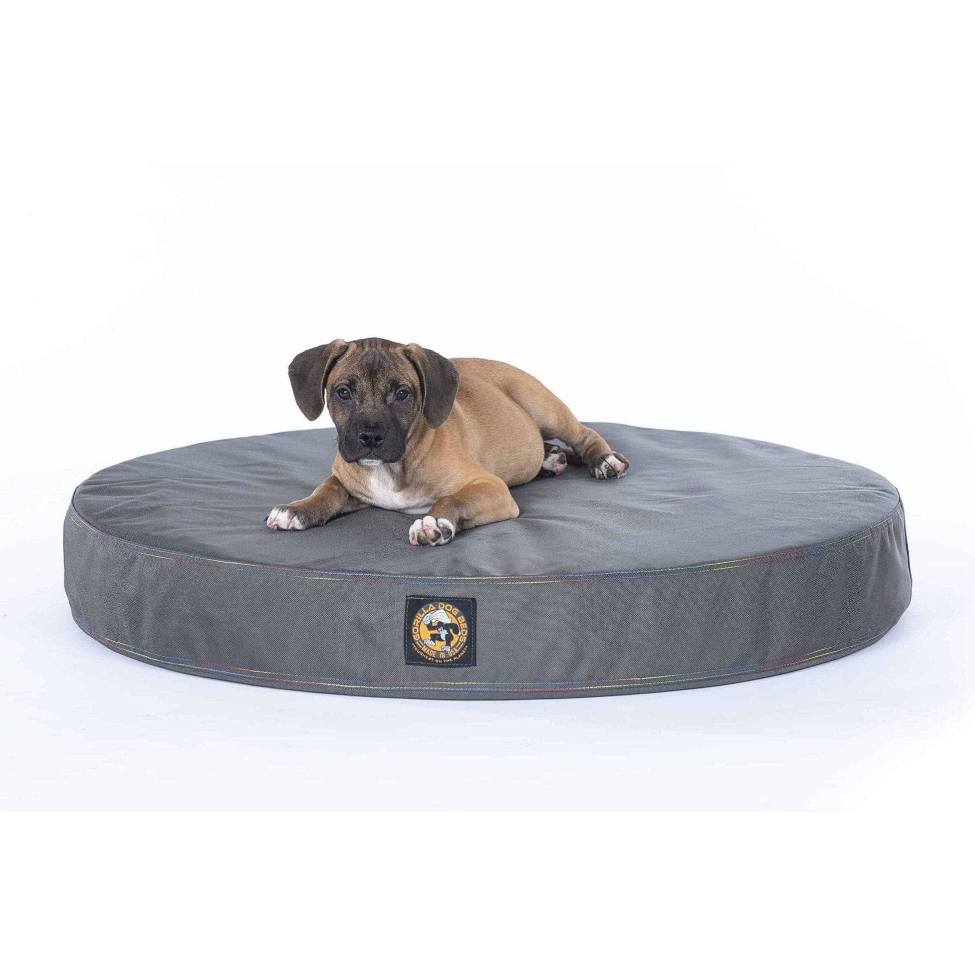 Gorilla Ballistic Tough Round Orthopedic Dog Bed™ - OmniaPaws