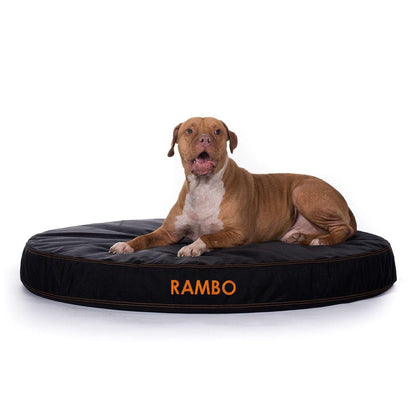 Gorilla Ballistic Tough Round Orthopedic Dog Bed™ - OmniaPaws