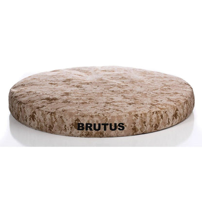 Gorilla Tough Round Camo Orthopedic Dog Bed™ - Small / Orthopedic / Desert Camo | OmniaPaws