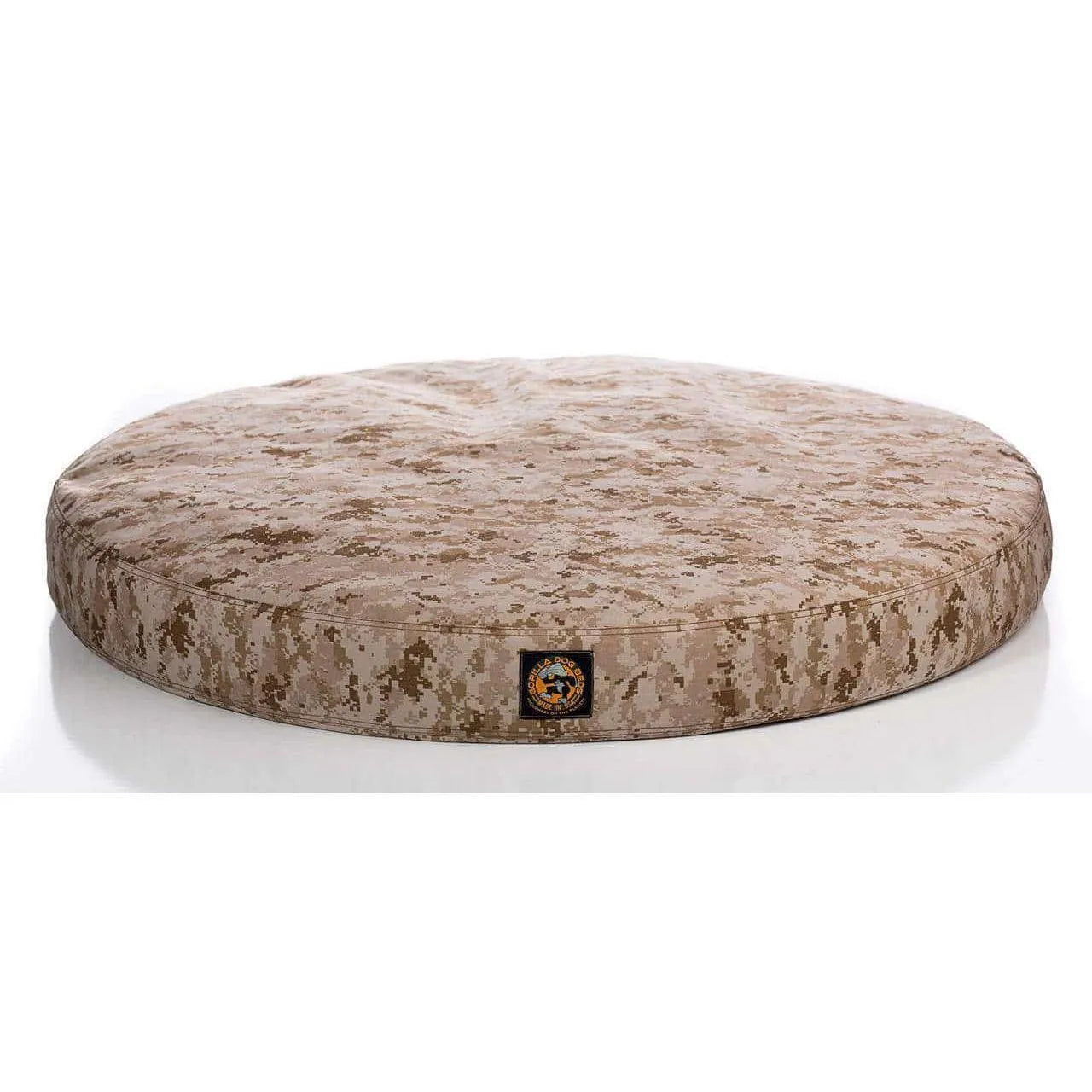 Gorilla Tough Round Camo Orthopedic Dog Bed™ - Small / Orthopedic / Desert Camo | OmniaPaws