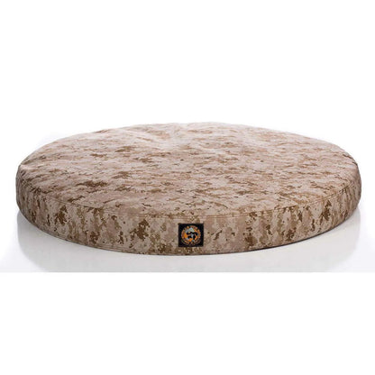 Gorilla Tough Round Camo Orthopedic Dog Bed™ - Small / Orthopedic / Desert Camo | OmniaPaws