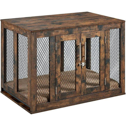 Unipaws Furniture Dog Crate with Cushion and Tray - OmniaPaws