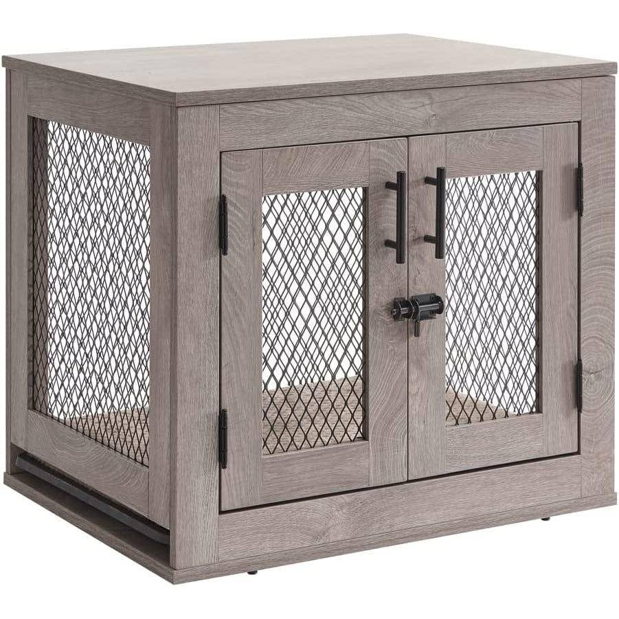 Unipaws Furniture Dog Crate with Cushion and Tray - OmniaPaws