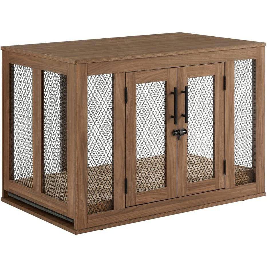 Unipaws Furniture Dog Crate with Cushion and Tray - OmniaPaws