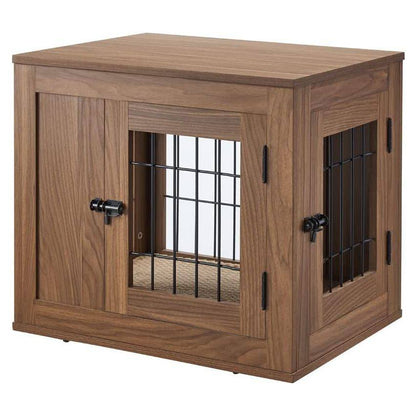 Unipaws Furniture Style Dog Crate End Table with Cushion - OmniaPaws