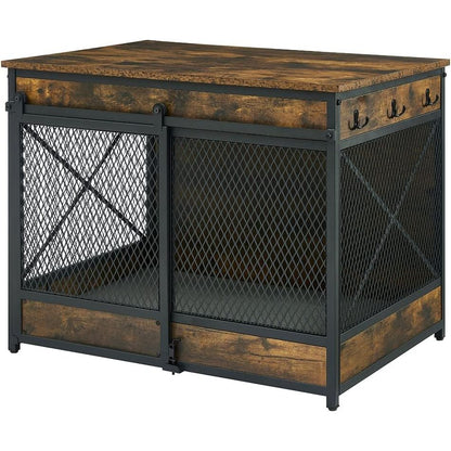 Unipaws Furniture Style Sliding Door Dog Crate - OmniaPaws