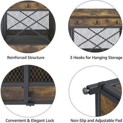 Unipaws Furniture Style Sliding Door Dog Crate - OmniaPaws