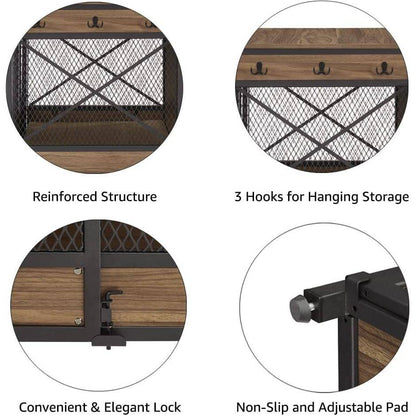 Unipaws Furniture Style Sliding Door Dog Crate - OmniaPaws