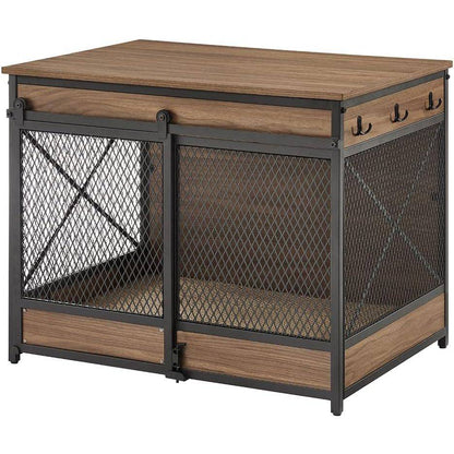 Unipaws Furniture Style Sliding Door Dog Crate - OmniaPaws