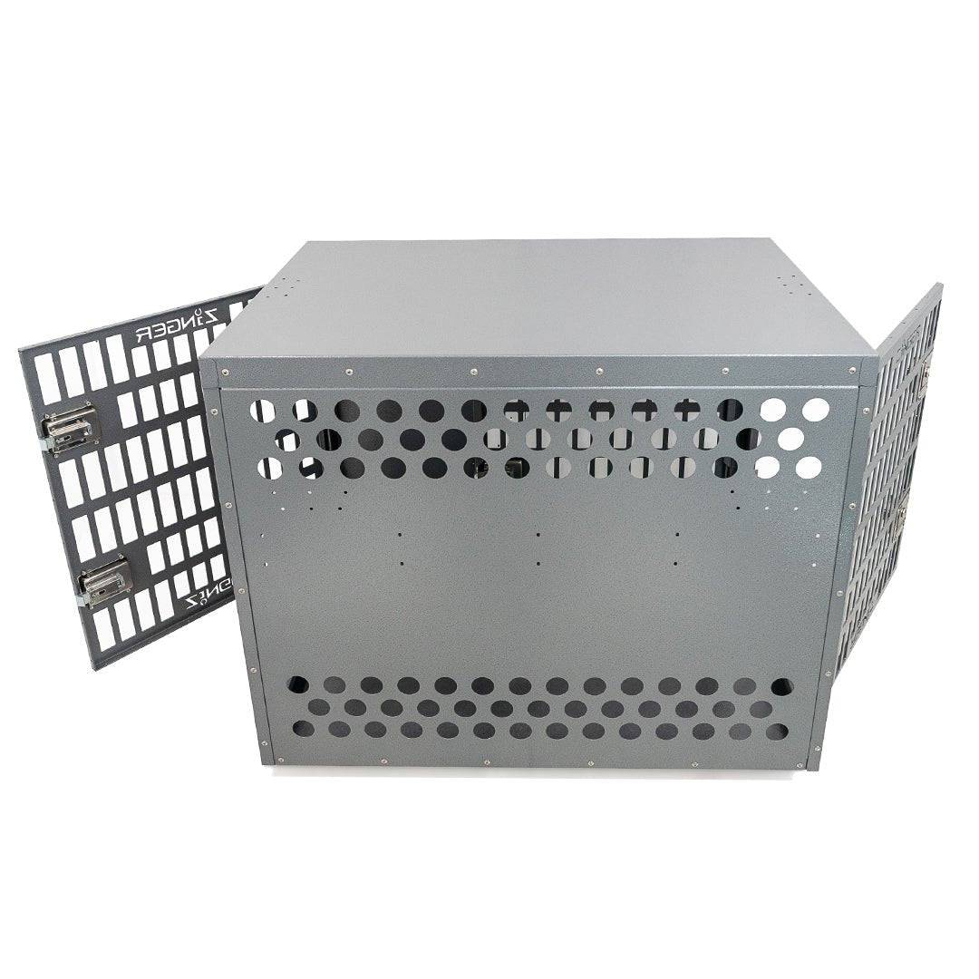 Zinger Professional Front and Back Entry Dog Crate - OmniaPaws